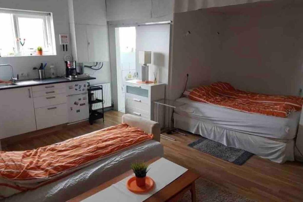 Private Studio Apartment Near The Airport Njarthvik Eksteriør billede
